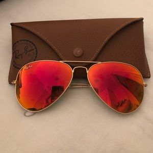 Orange Reflective Raybans